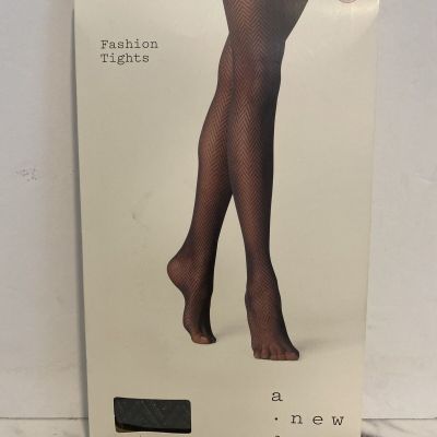 Women's Black Herringbone Tights - A New Day Brand Size 1X/2X NEW